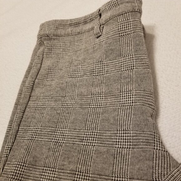 Black/White Plaid High Rise Straight Leg Dress Pants Trouser Forever 21 Small - Picture 8 of 13